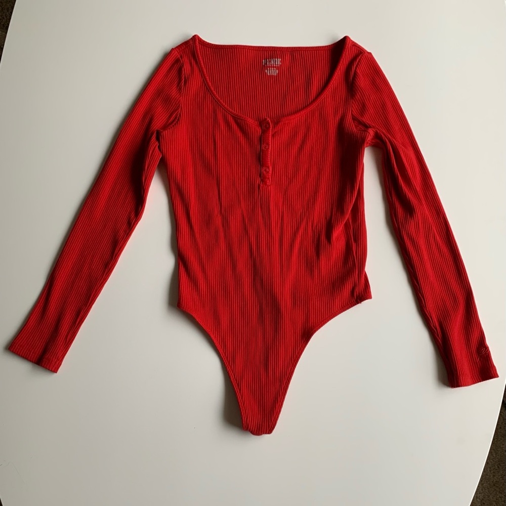 Red Victoria Secret bodysuit , good condition!